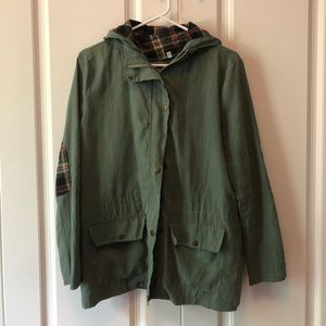 green jacket